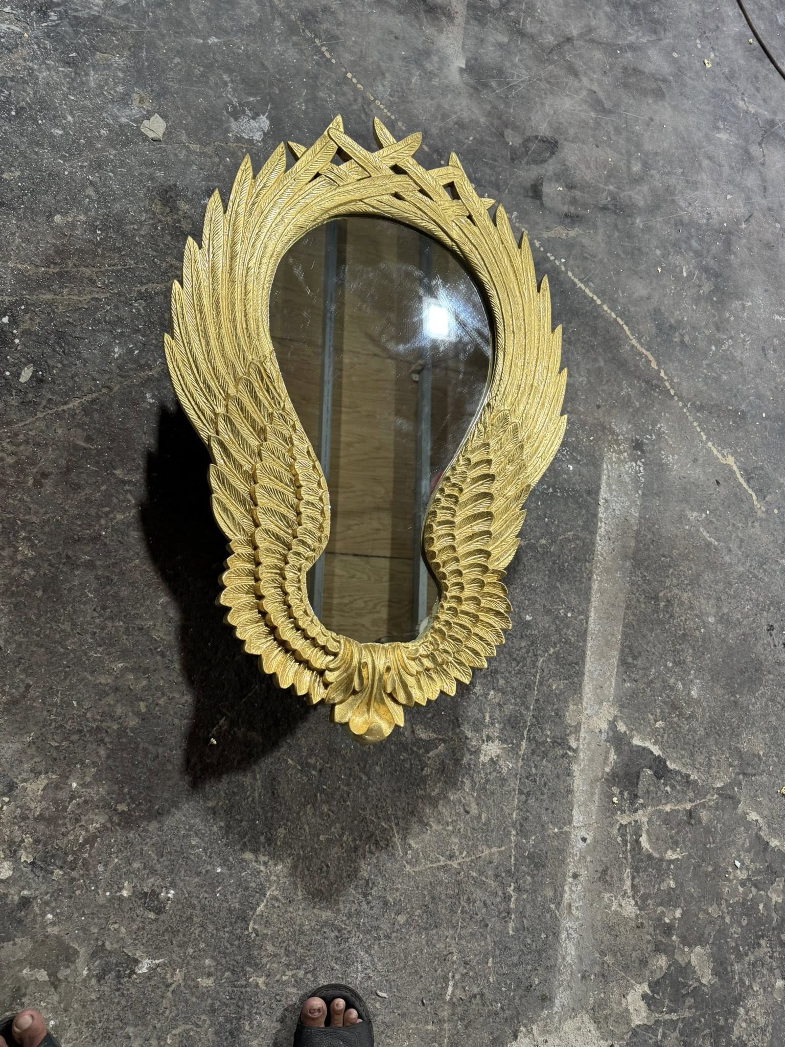 Khung gương dát lá vàng phong cách tân cổ điển cao cấp