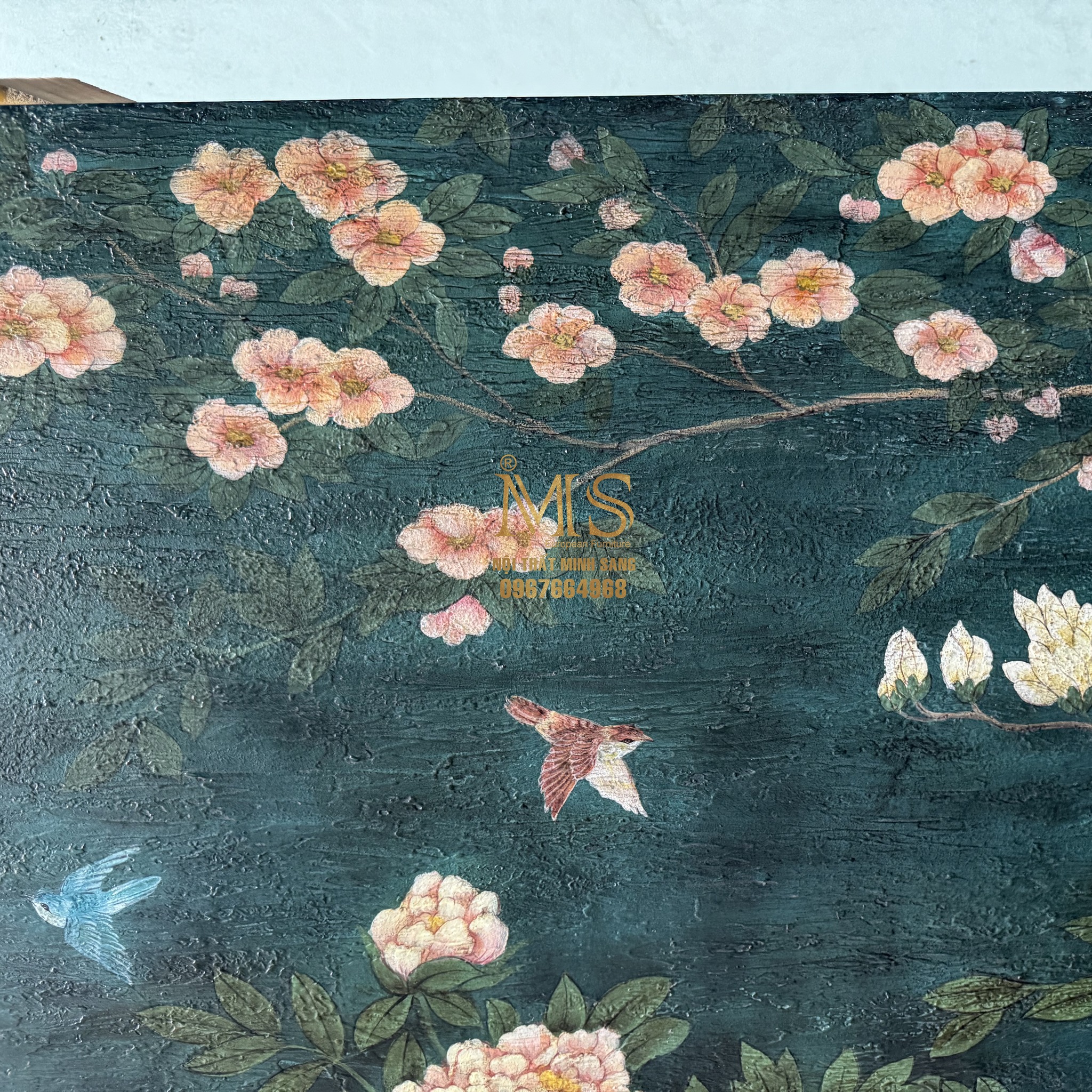 Tranh giả cổ thủ công sang trọng trang trí nội thất