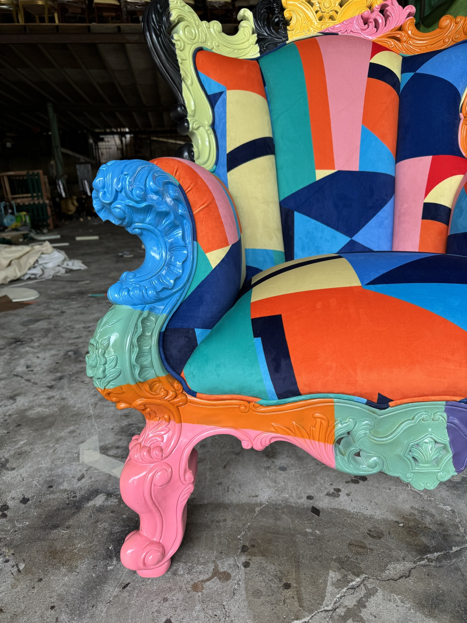 Sofa Minh Tuệ thiết kế bọc vải từng mảnh