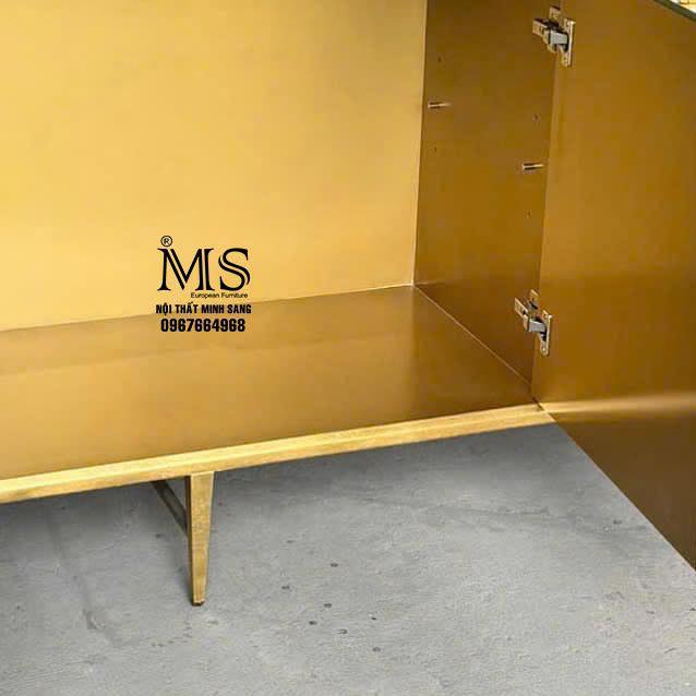 tủ nghệ thuật vẽ tay hoa mộc lan cao cấp